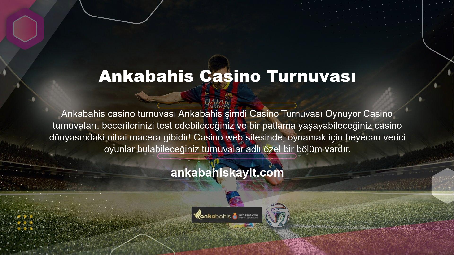 Bu menü bir turnuva rehberi içerir