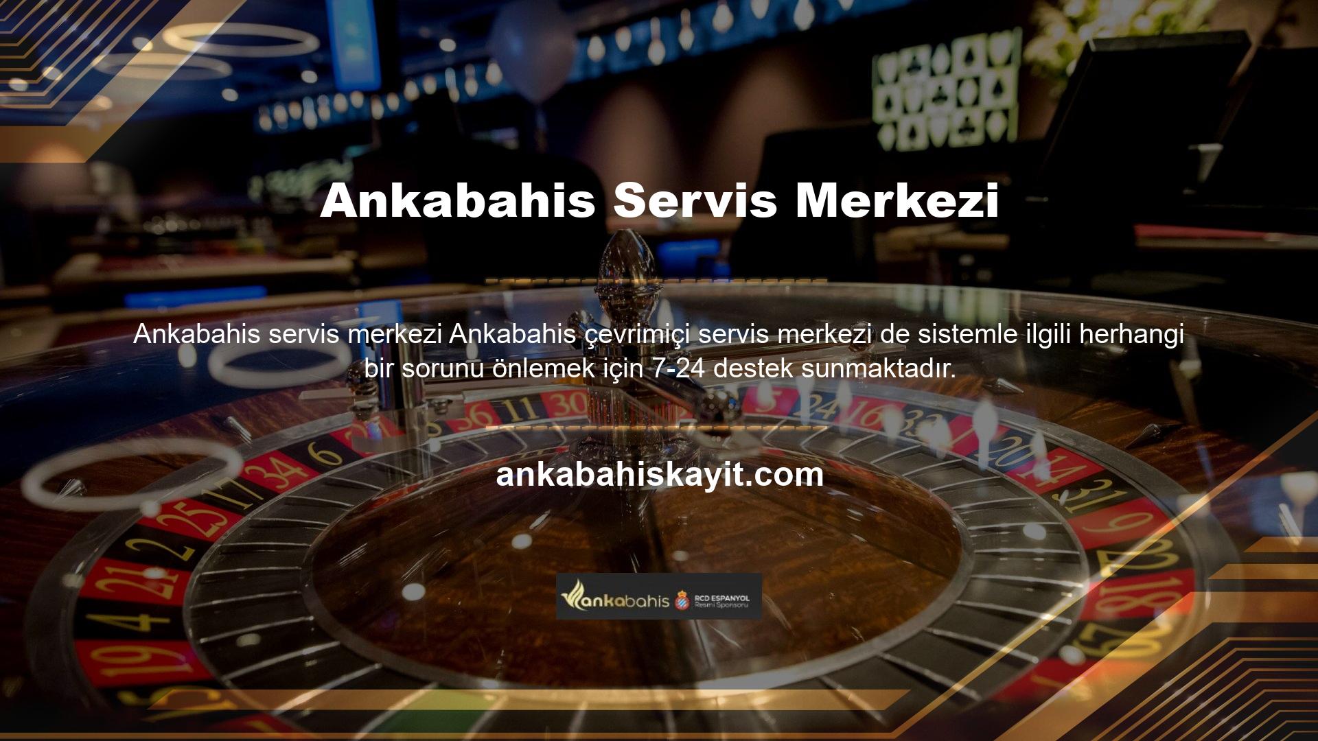 Herhangi bir sorunla karşılaşırsanız veya site hakkında sorularınız varsa, Ankabahis Online Bahis Servis Merkezi size yardımcı olmak için burada